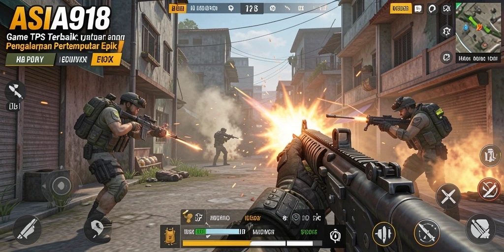 Gameplay ASIA918 yang mendebarkan dan penuh aksi dalam pertempuran TPS.
