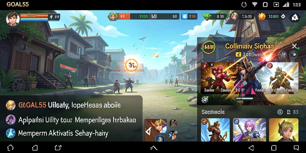 Tampilan antarmuka GOAL55 yang intuitif dan user-friendly.