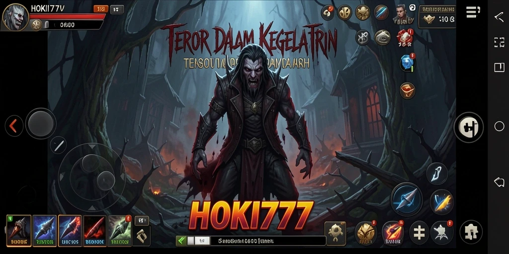 Tangkapan layar gameplay menampilkan suasana mencekam HOKI777.