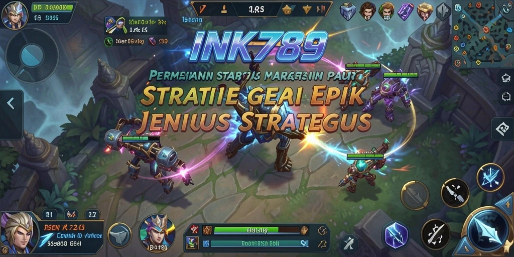 Tampilan gameplay INK789 menampilkan strategi pertarungan yang mendebarkan.