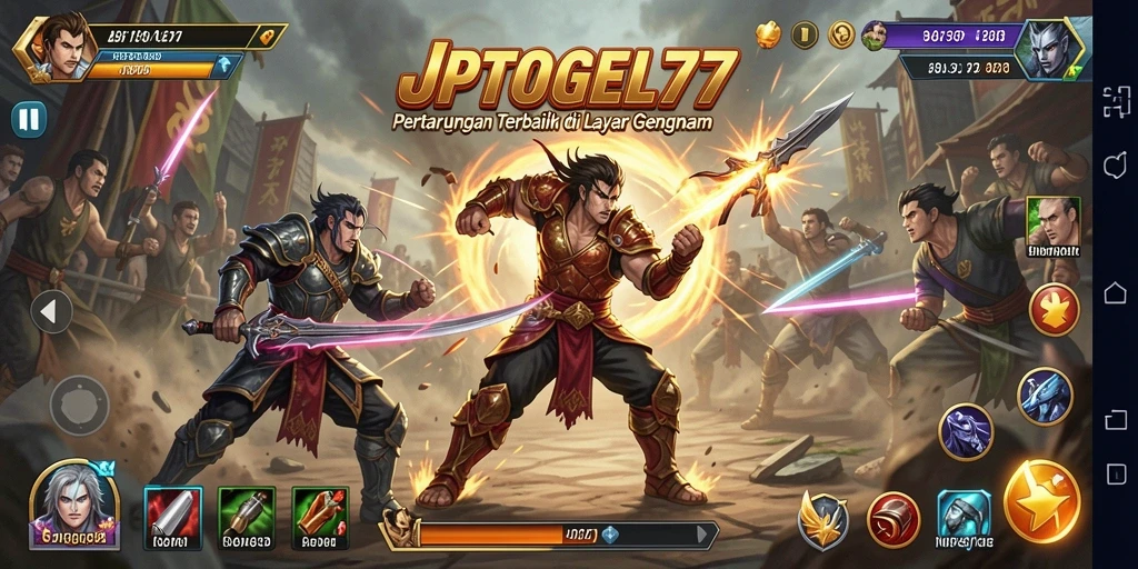 Tampilan seru dari pertarungan karakter di JPTOGEL77.