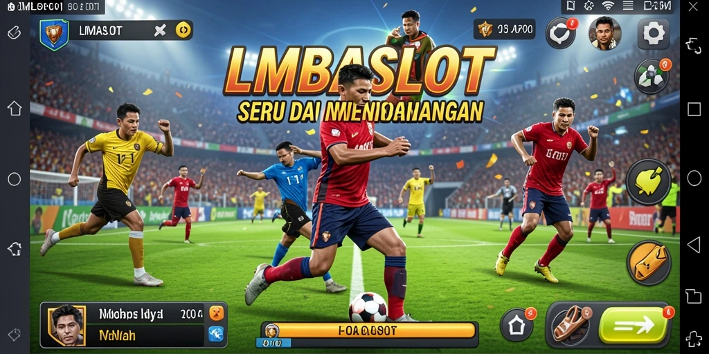 Gameplay menarik LMBASLOT dengan tampilan olahraga yang seru.