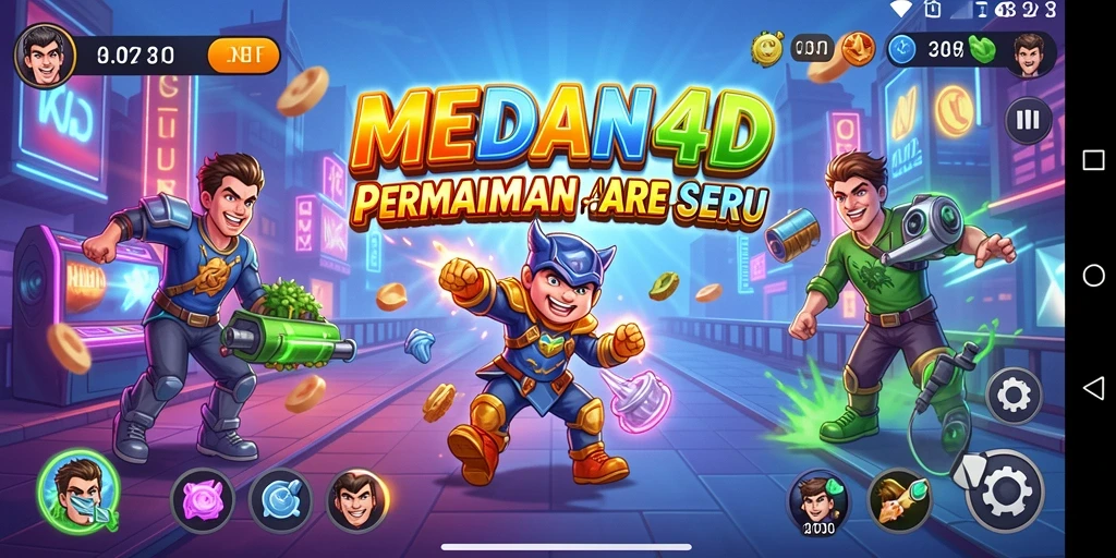 Tampilan gameplay MEDAN4D yang dinamis dan mendebarkan.