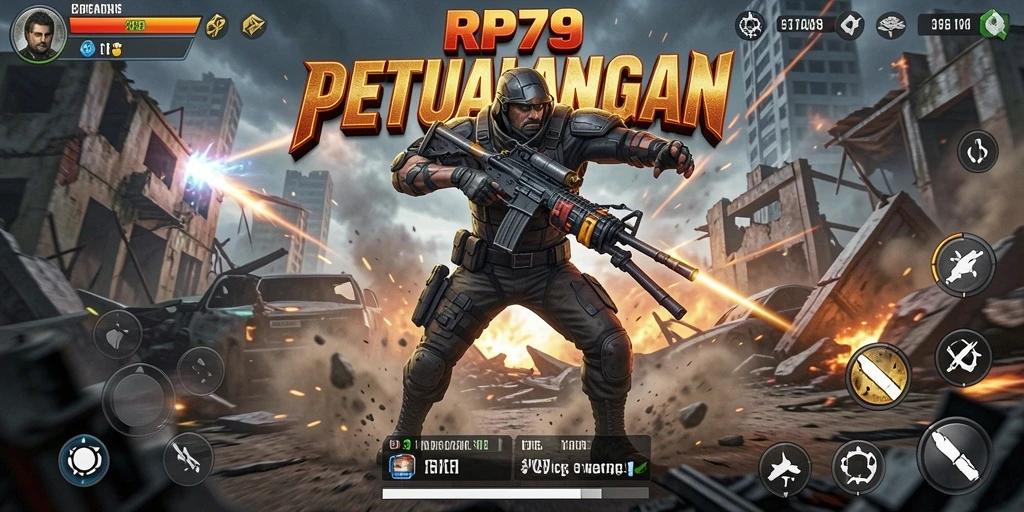 Screenshot gameplay RP79 menampilkan aksi mendebarkan dan grafis menawan.