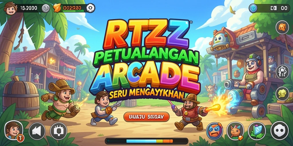 Tangkapan layar gameplay RTZZ dengan aksi seru dan menantang.