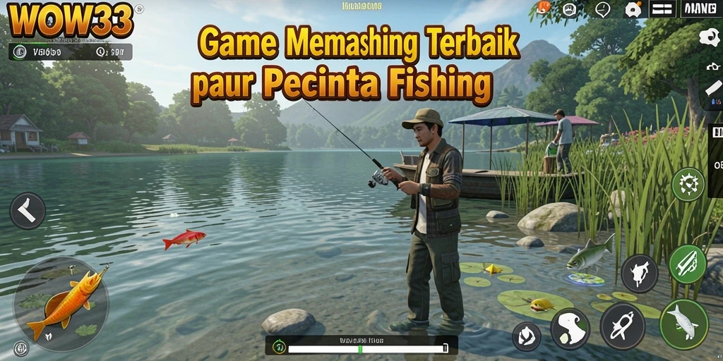 Gameplay WOW33 menampilkan aksi memancing yang mendebarkan dengan grafik yang menawan.