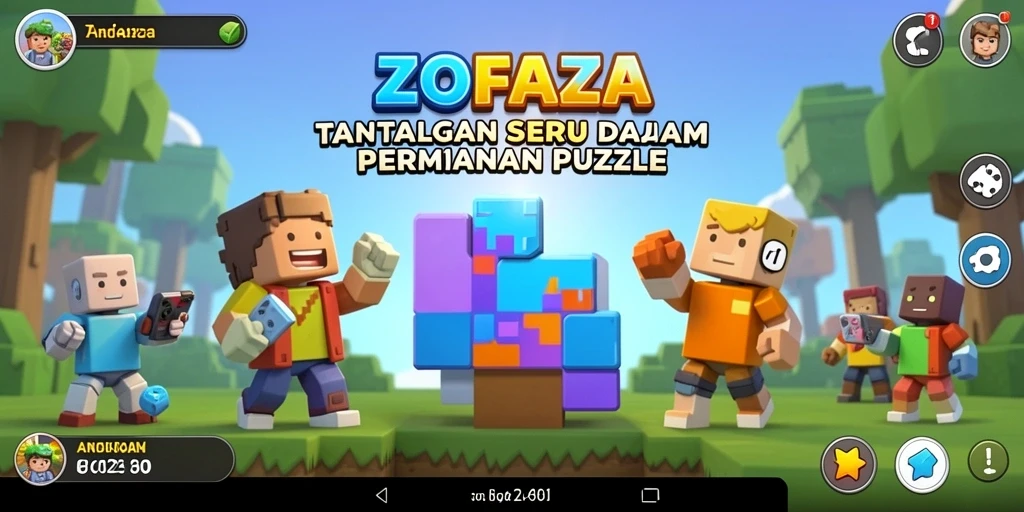 Gameplay ZOFAZA yang menarik dan penuh tantangan puzzle.