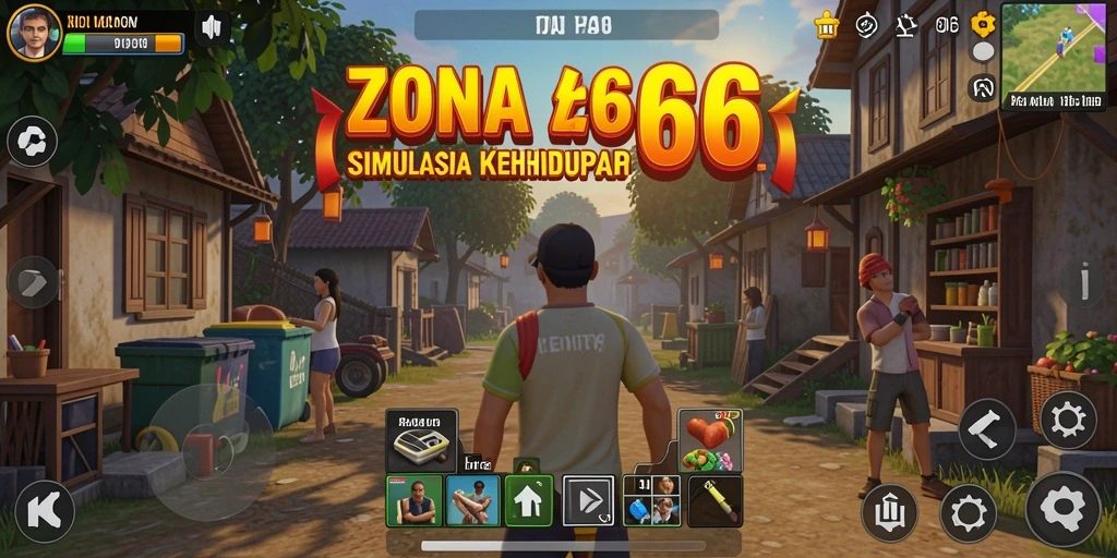 Tampilan gameplay ZONA66 yang inovatif dan menarik.